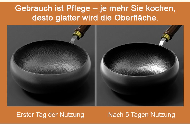 Gesunde Pfanne für fettarmes Braten