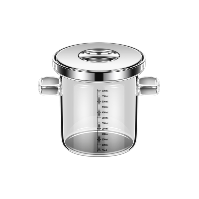 Small Heat-resistant Glass Pot for Home Use