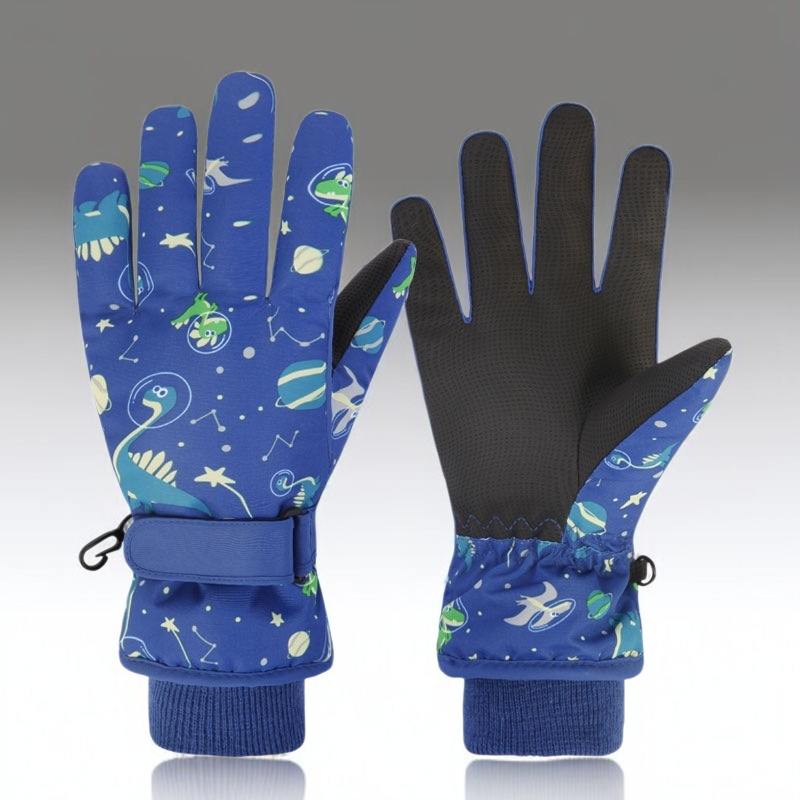 卡通加絨保暖棉手套