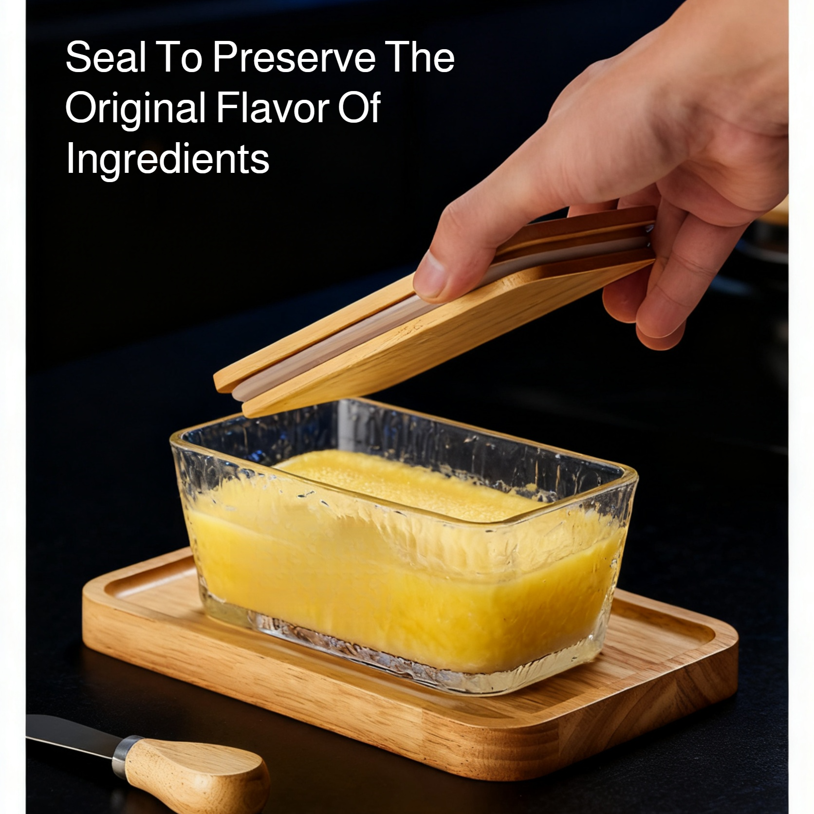  Covered Ceramic Butter Storage Container