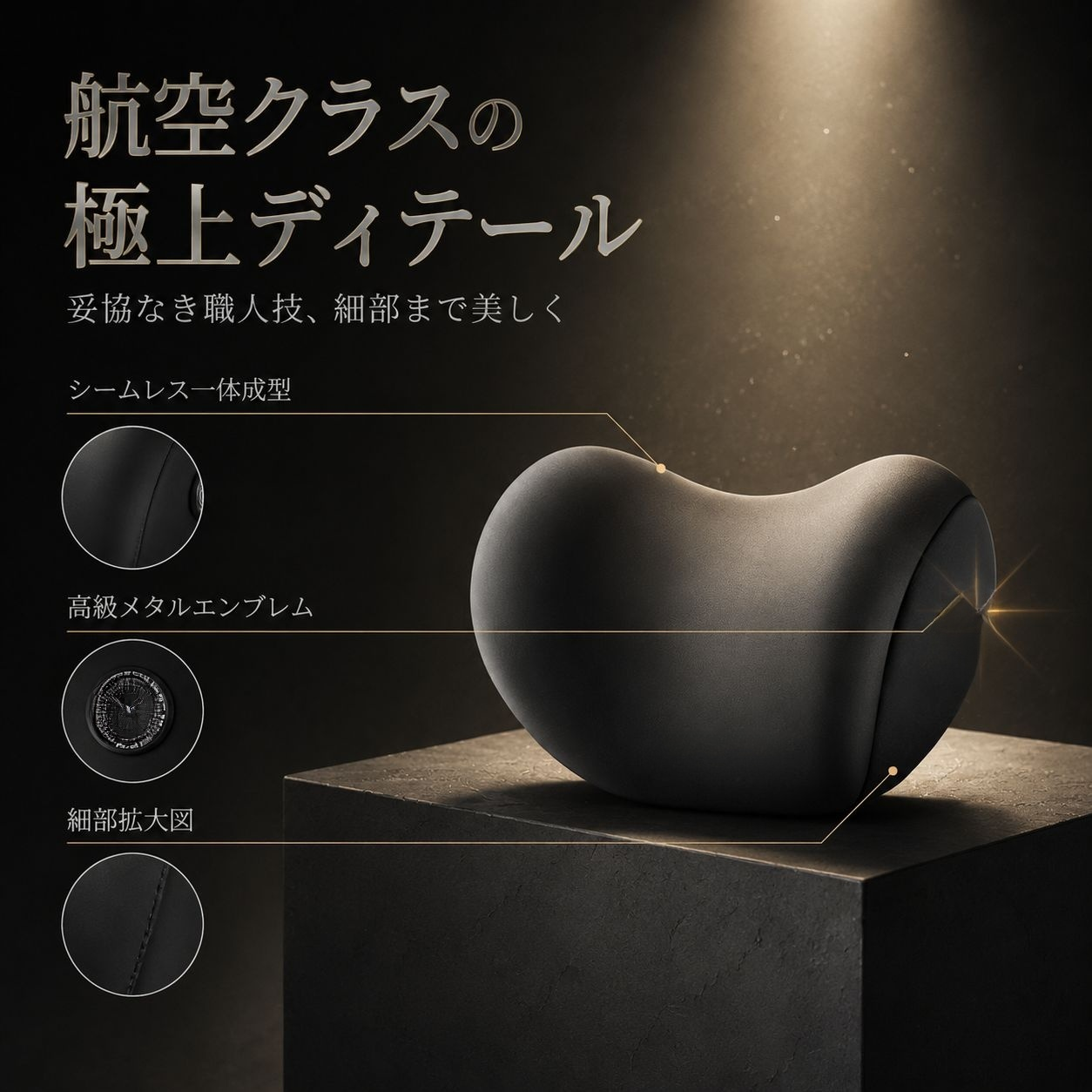 車載シートヘッドピロー 夏用通気性ネックサポーター