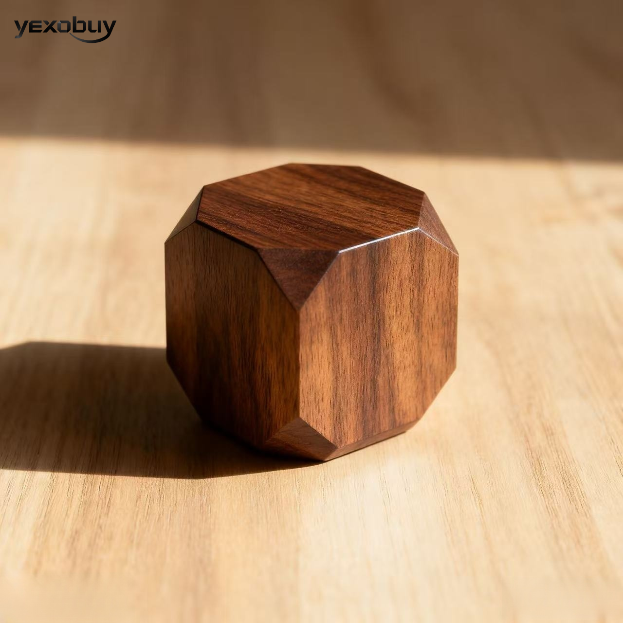 나무 다면체 장식 (3개)