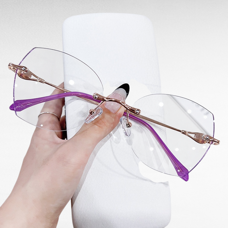 Gafas de lectura para mujer con montura biselada elegante