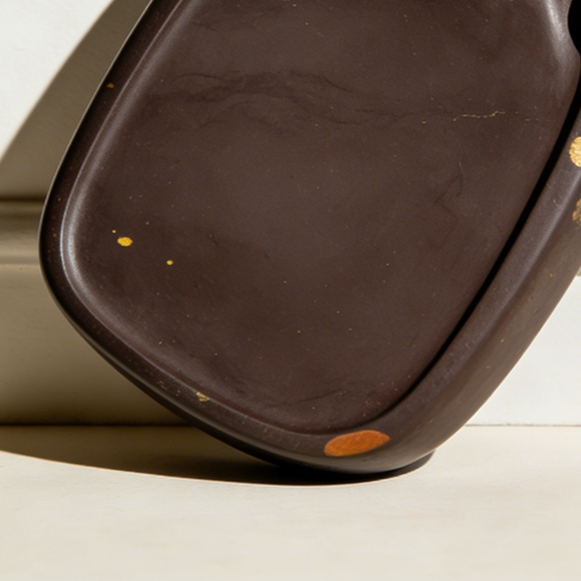 Traditional Chinese ink stone with brush and ink stick