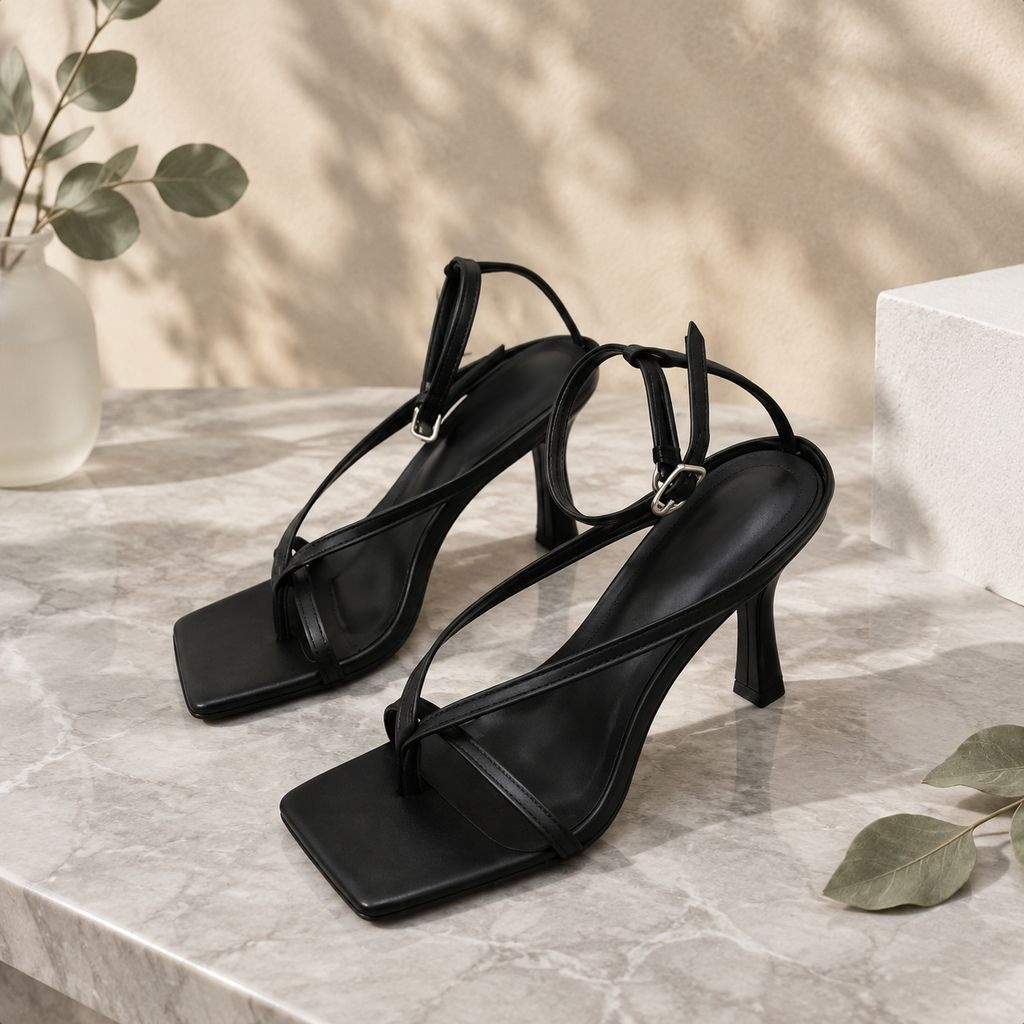  Modische High Heel Zehensandalen 