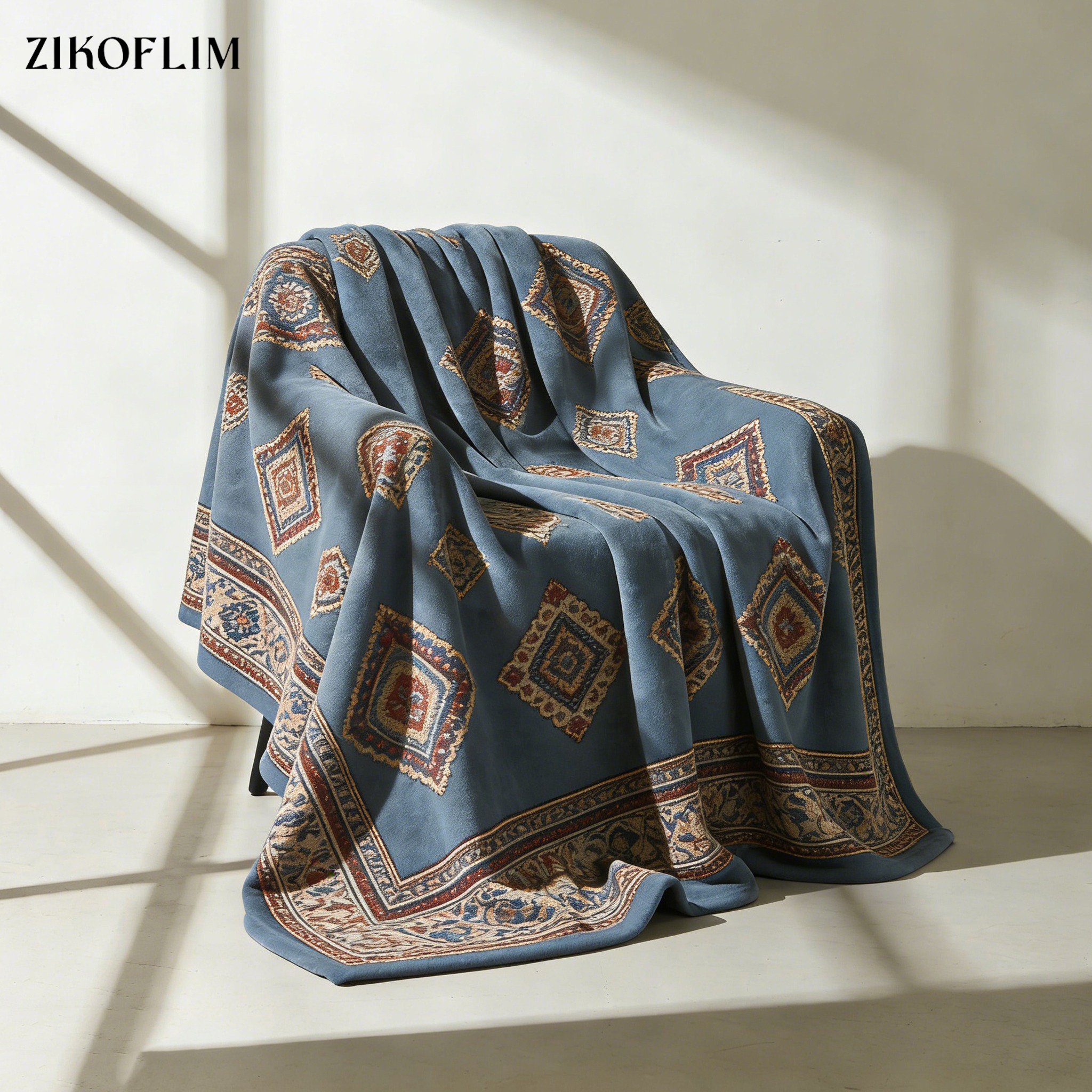 加厚法蘭絨毯柔軟舒適質感特寫