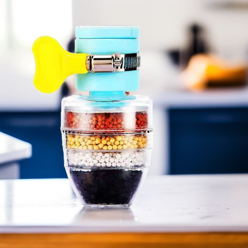 蛇口取付型浄水器 6層フィルターで水道水の汚染物質を徹底除去