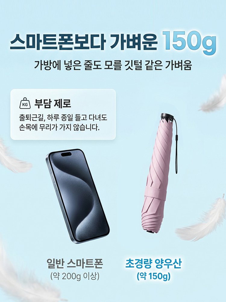 초소형 초경량 자외선 차단 우산