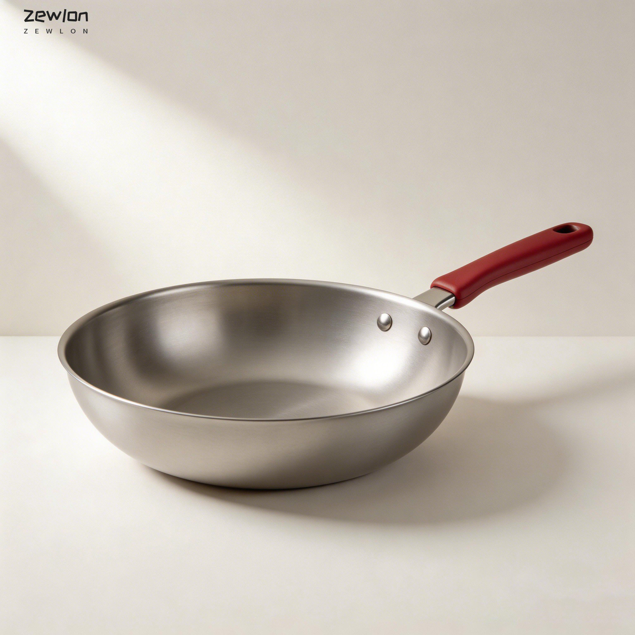 プロ仕様の厚手鉄製炒め鍋で調理中の様子