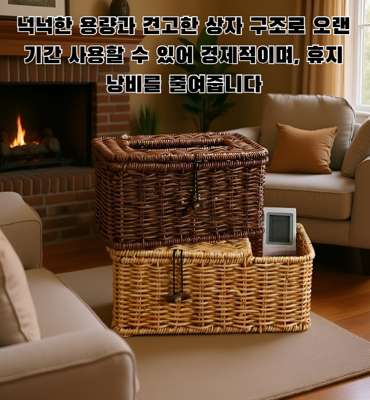 심플한 디자인의 가정용 티슈 상자