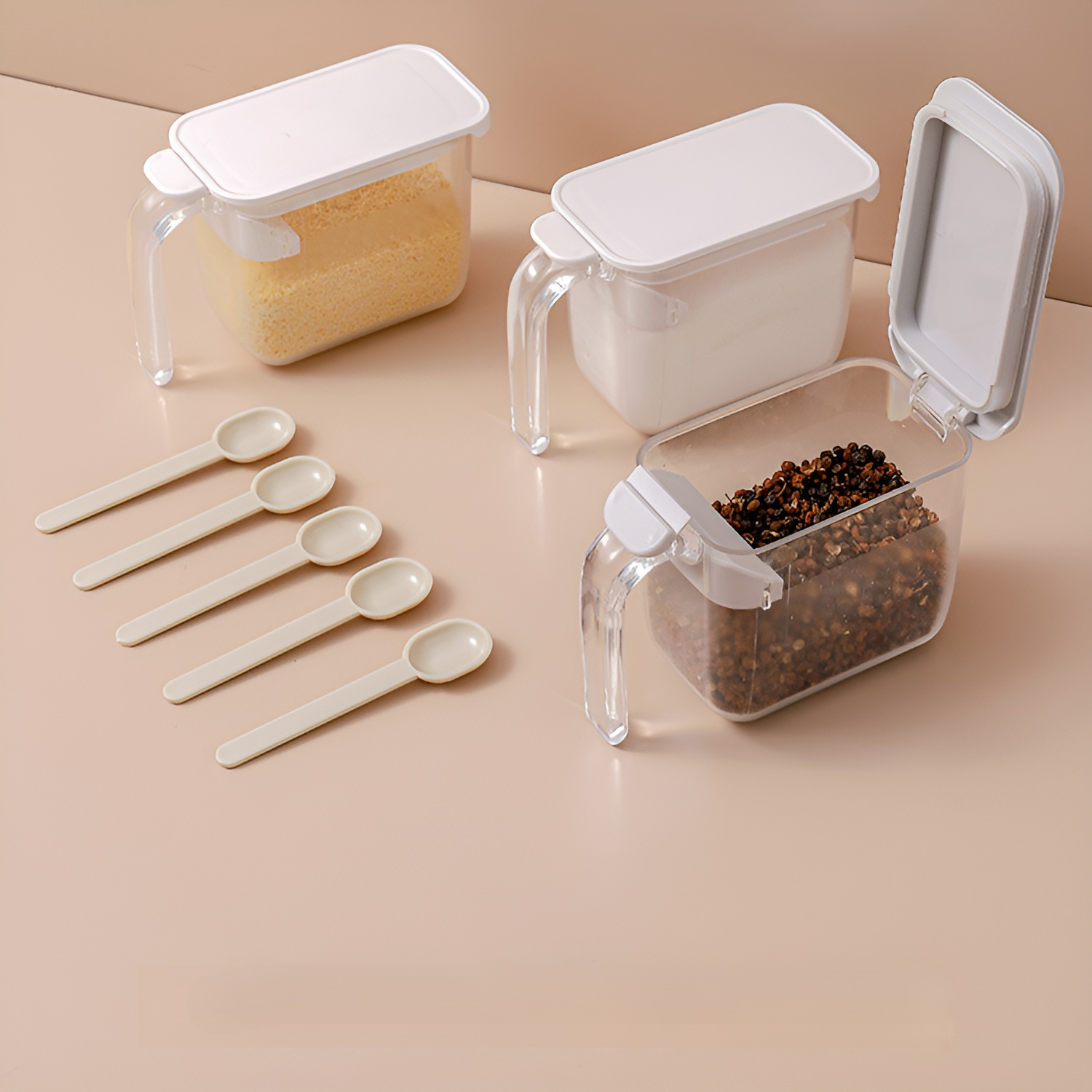家庭用キッチン塩コショウ調味料ボックスセット