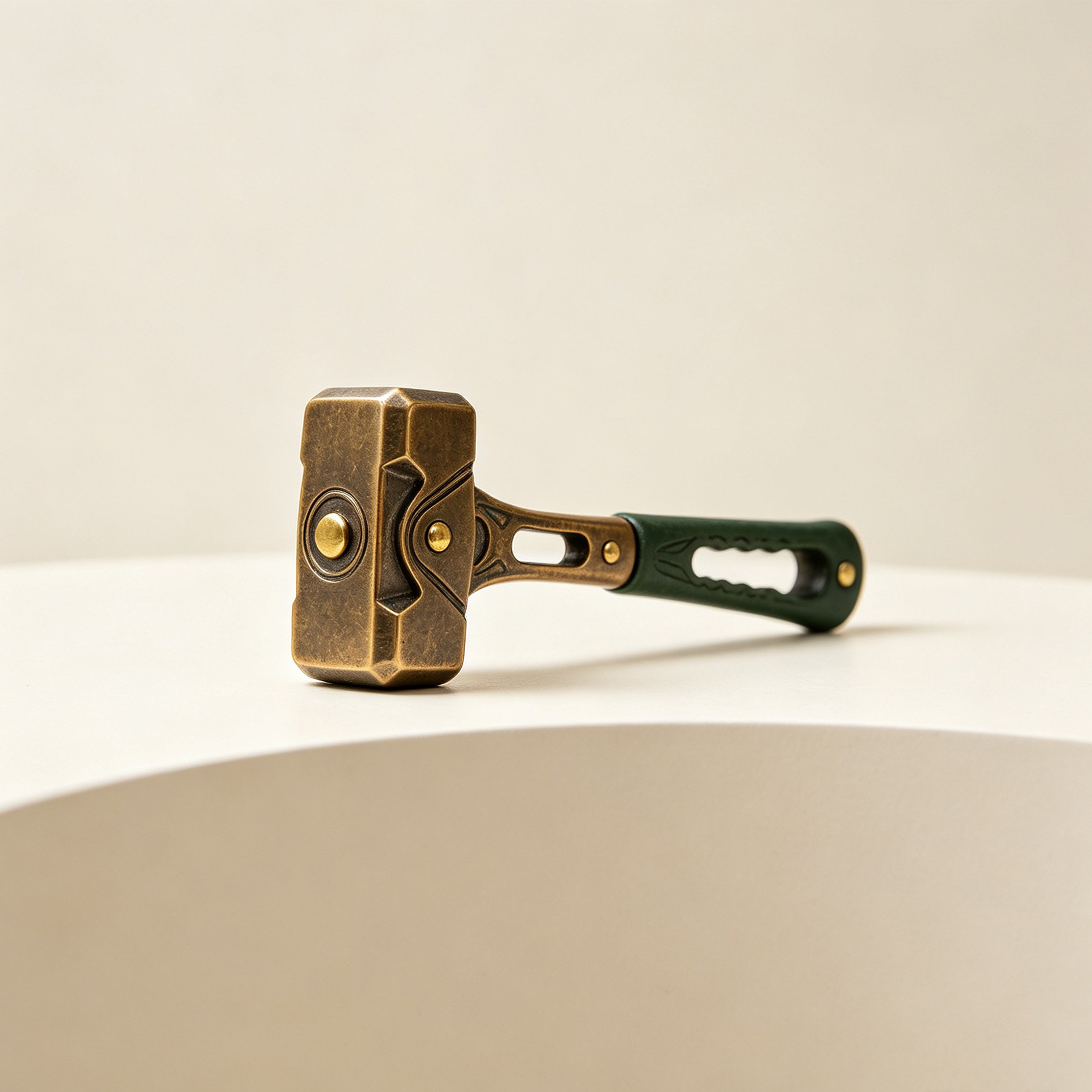 Retro Bronze Mini Thor's Hammer