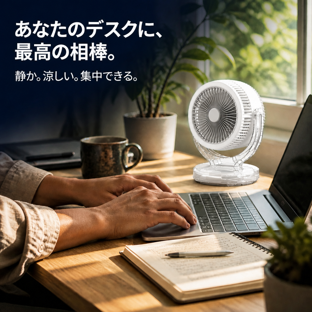 静音省エネ多機能扇風機 家庭寝室卓上循環ファン