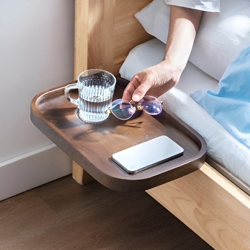 床邊夾式收納托盤