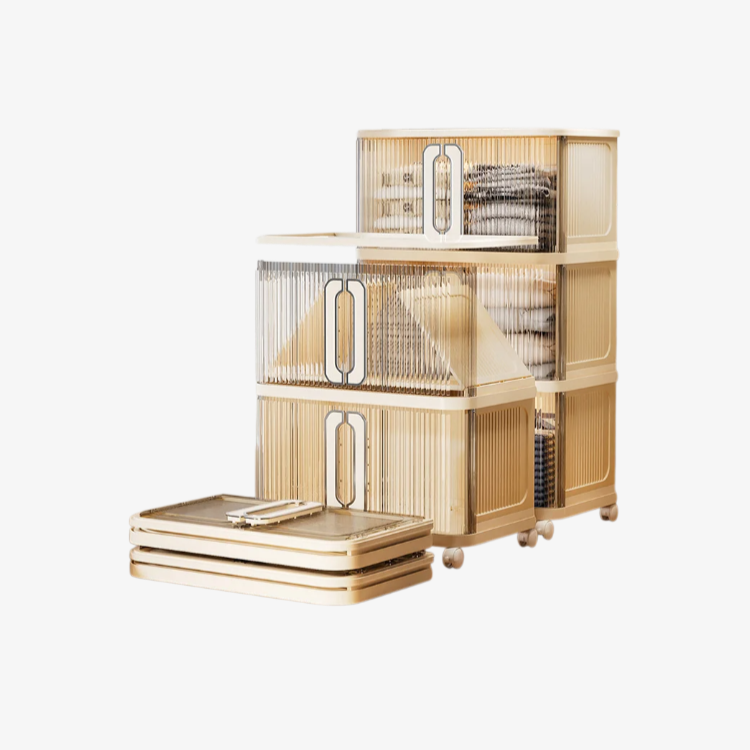 Multifunktionaler faltbarer Aufbewahrungsschrank für das Schlafzimmer