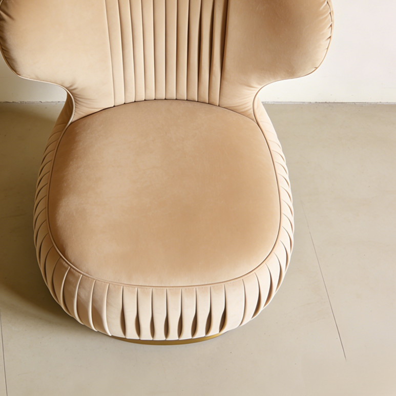 快適なファブリック一人掛けソファ