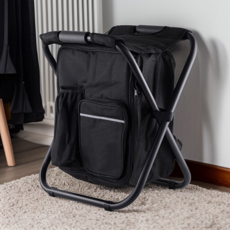 등받이가 있는 다기능 접이식 스툴