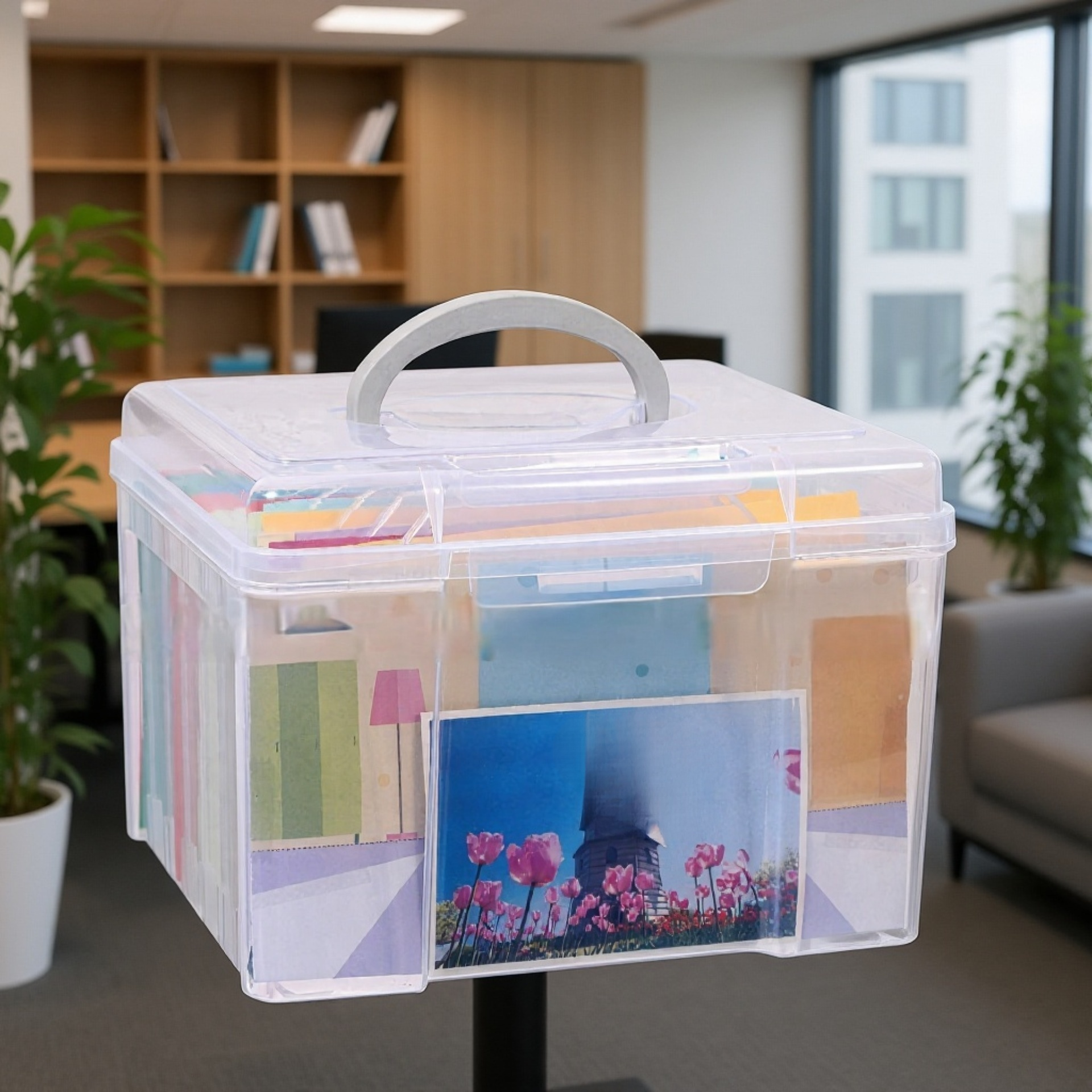 صناديق تخزين شفافة متعددة الاستخدام
