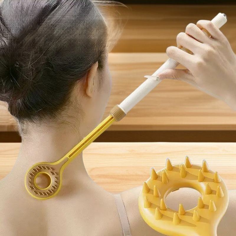 [背中を掻くための道具] 伸縮式かゆみ掻き器