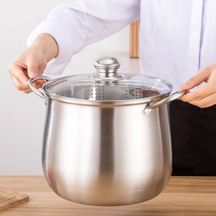 Casserole en acier inoxydable facile à nettoyer