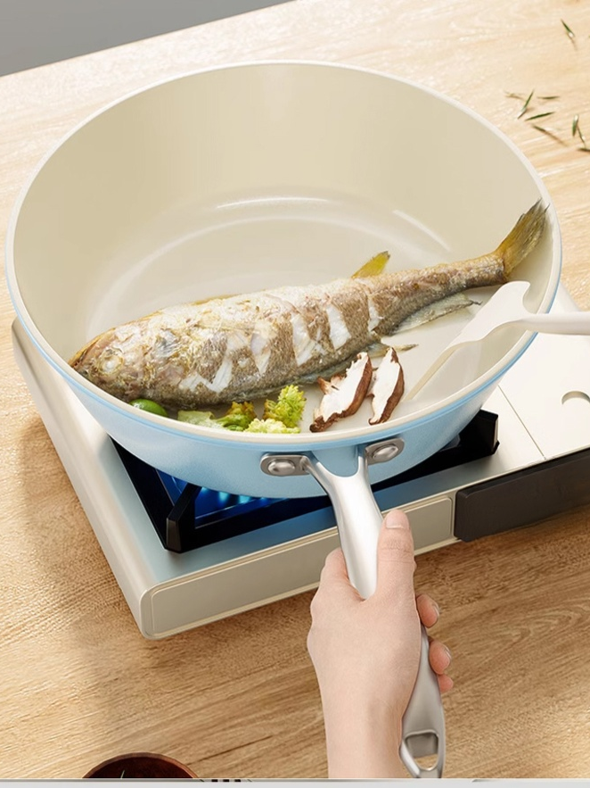 久燒不黃陶瓷不沾鍋