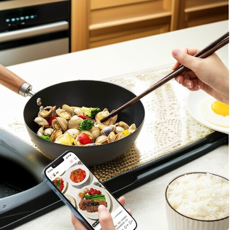 렌트하우스 미니멀티 무코팅 가마솥 건강 볶음냄비 플랫 보철 미니냄비