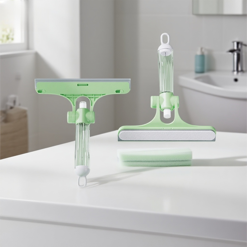 玻璃刮拖把自備噴壺三合一多功能刮水板