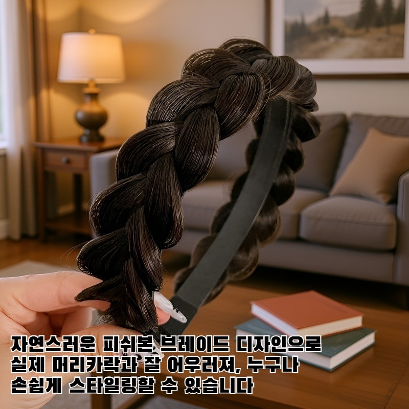 피쉬본 브레이드 가발, 브레이드 헤드밴드, 여성용 브레이드 헤어밴드, 탄성 로프