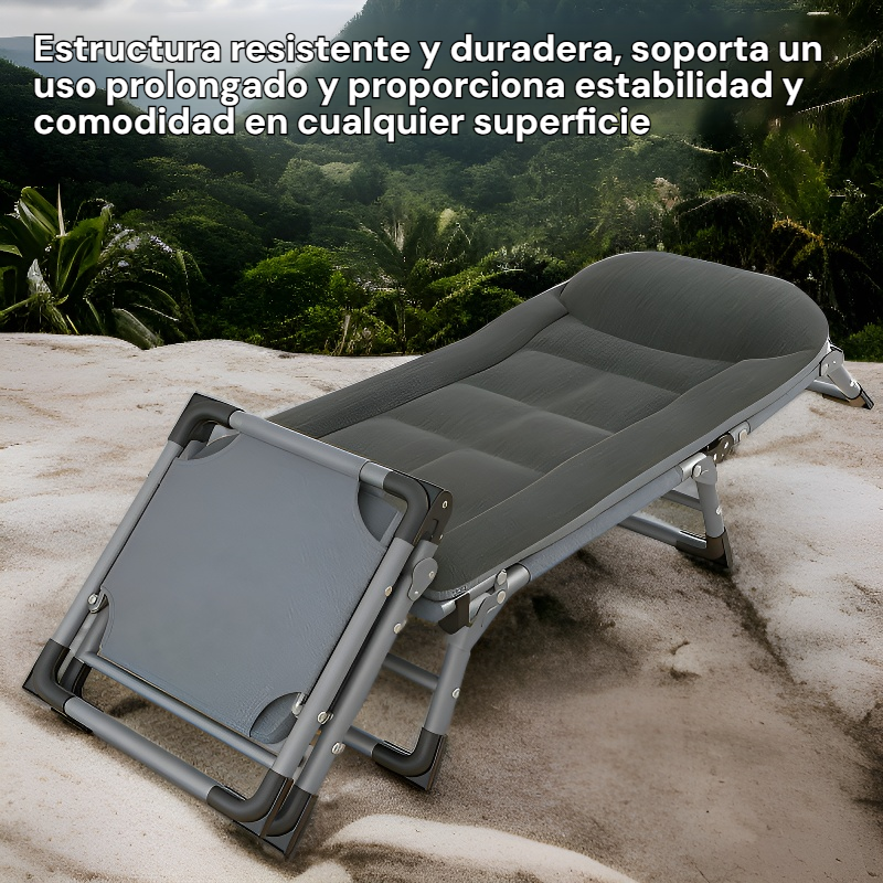 Cama Plegable Portátil de Uso Múltiple para Exterior