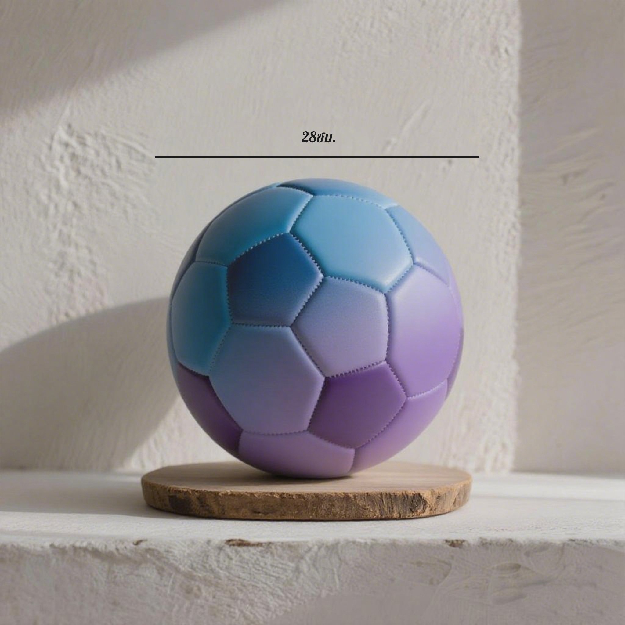 ลูกฟุตบอลเปลี่ยนสีเมื่อโดนแสงแดด