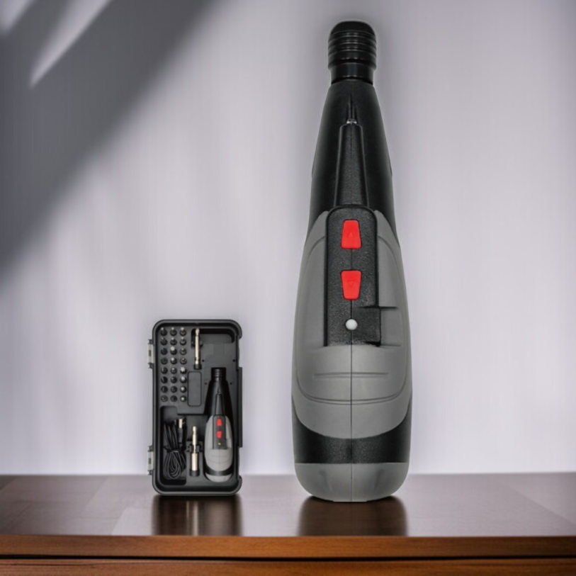 電動ドライバー 小型 充電式 四角/六角/星型 電動ドリル 27点ビットセット 延長ロッド付き 手動使用/トルク3段階/正逆切り替えドライバー LEDライト 小型 DIY ツール 家庭用/DIY/家具