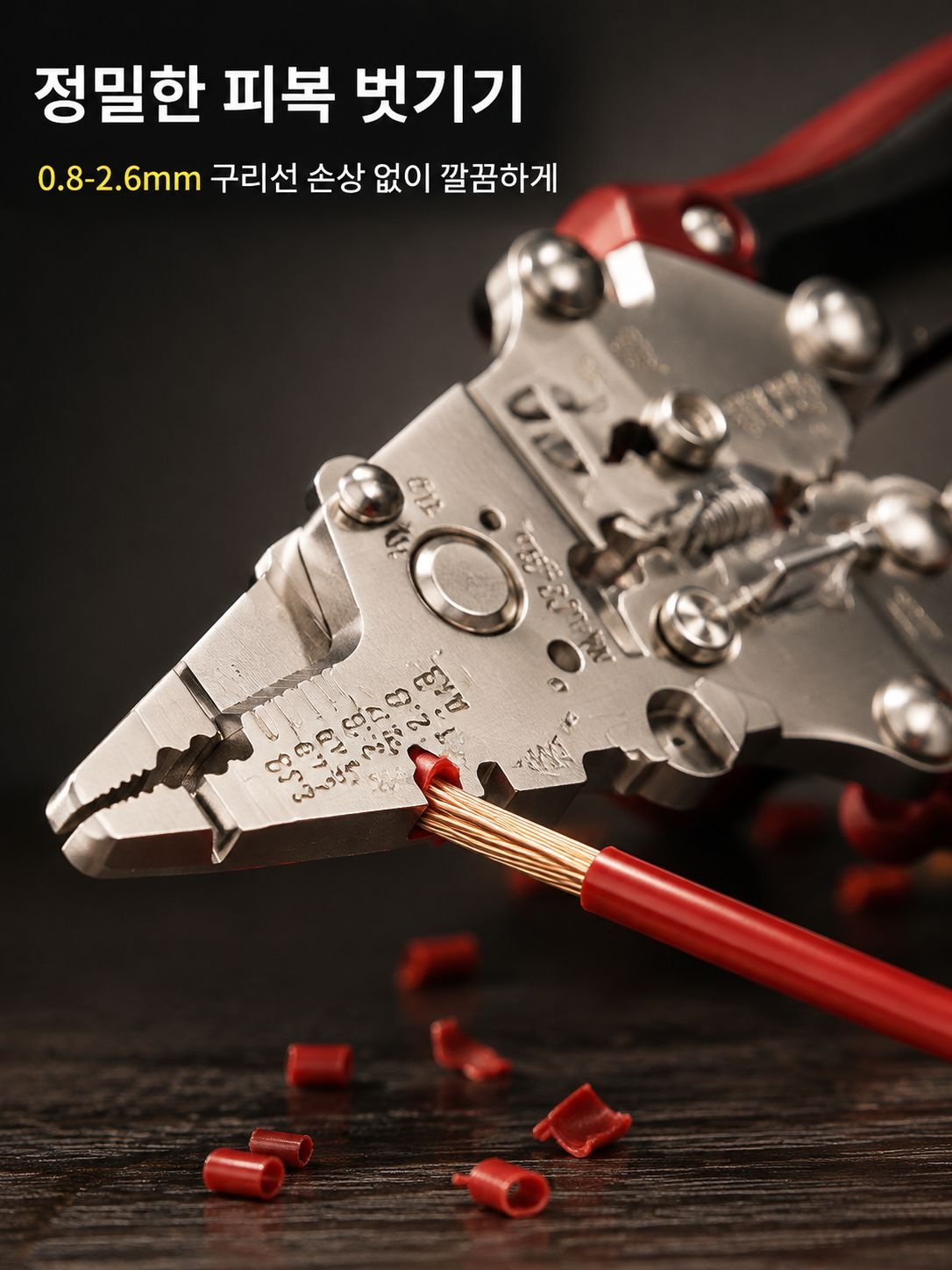 전기테스터가 포함된 와이어 스트리퍼 세트