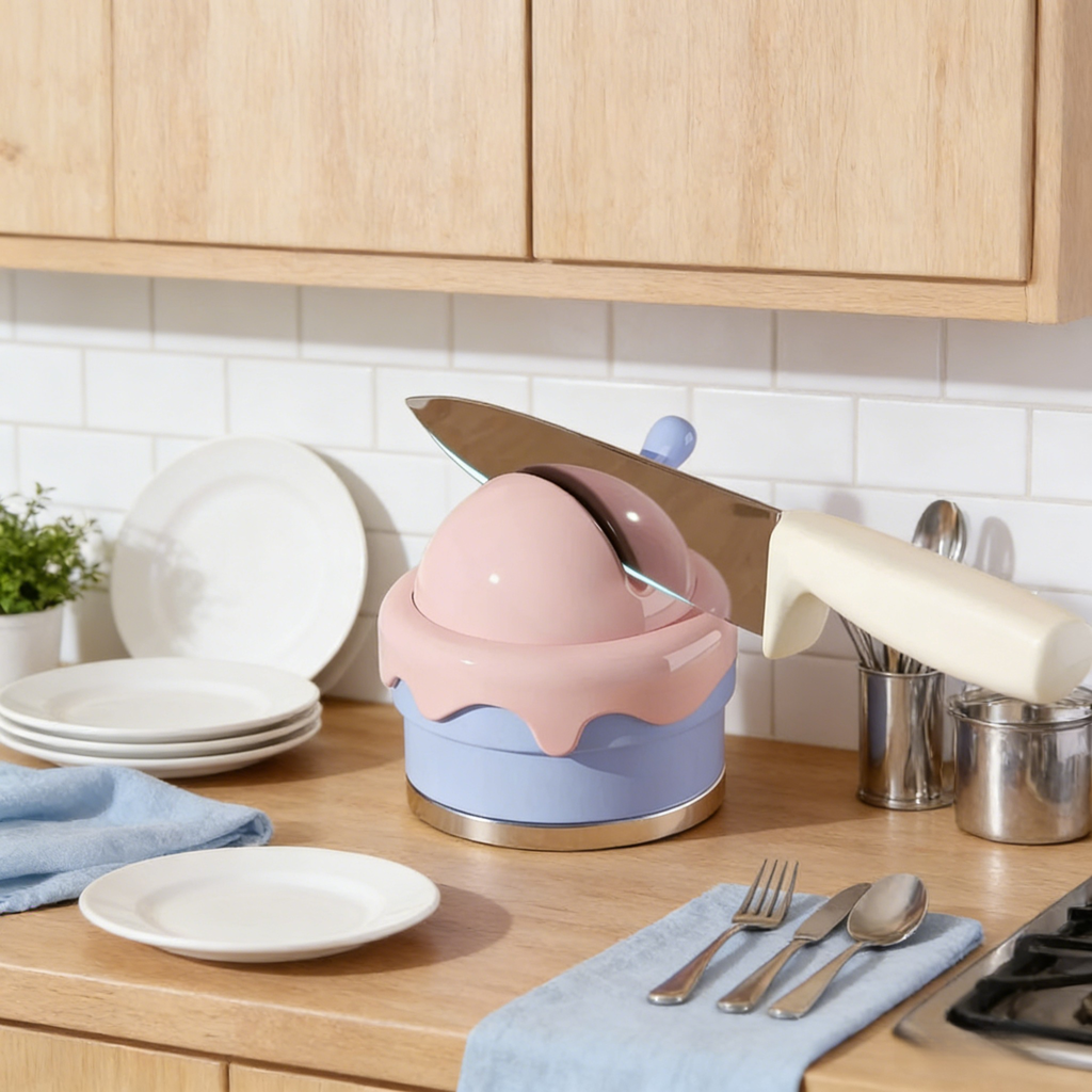 多功能吸盤式冰淇淋磨刀器