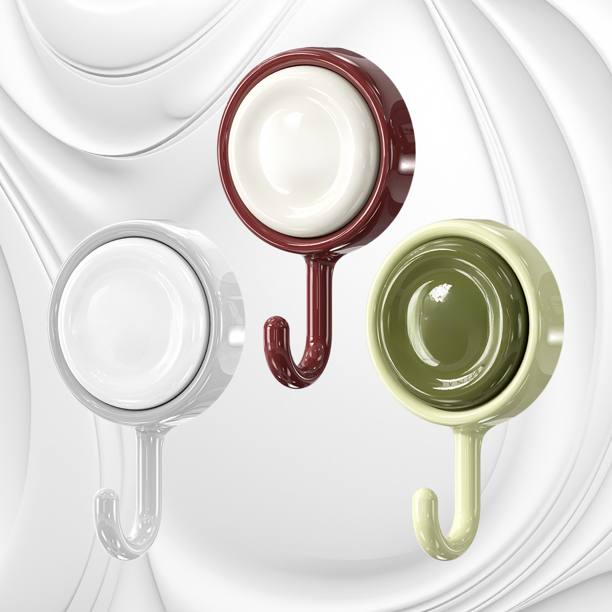 多巴胺免打孔旋轉無痕掛鉤