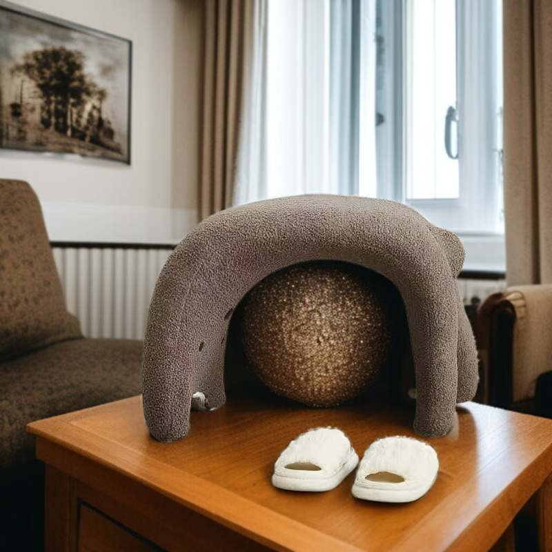 북유럽 캐릭터 동물 화장대 가정용 액체 낮은 의자 신발 교환대 현관 신발 걸상