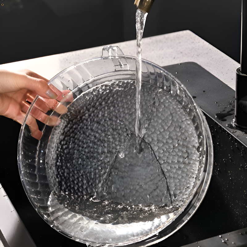 ฝาครอบอาหารหลายชั้นใส สำหรับกันฝุ่นในครัว