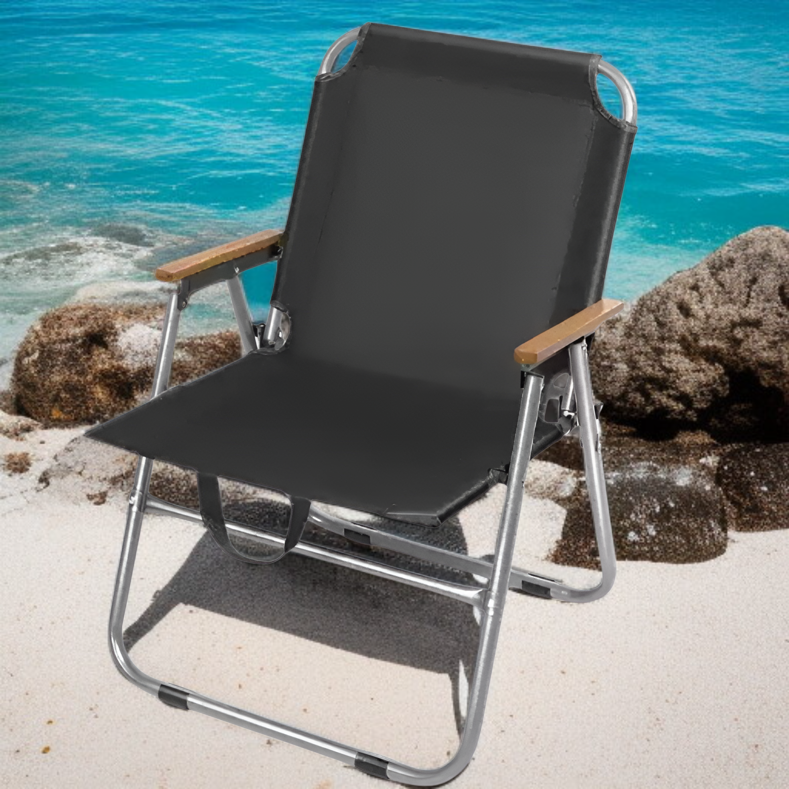 편안한 등받이의 캠핑 의자