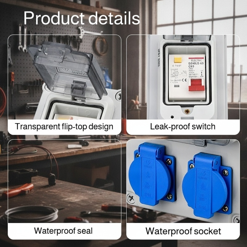 Outdoor Waterproof Portable Industrial Socket Box