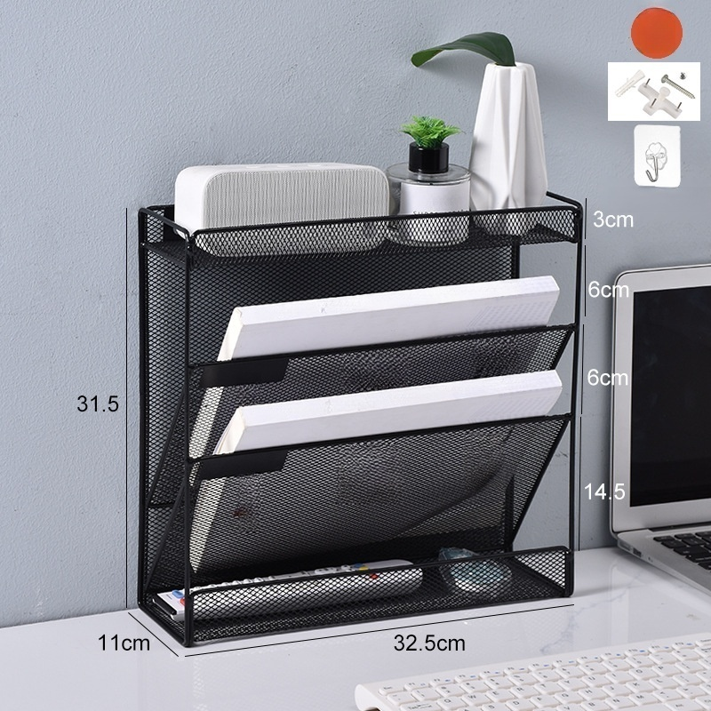 Metal Wall Mounted Shelf for Desk Space