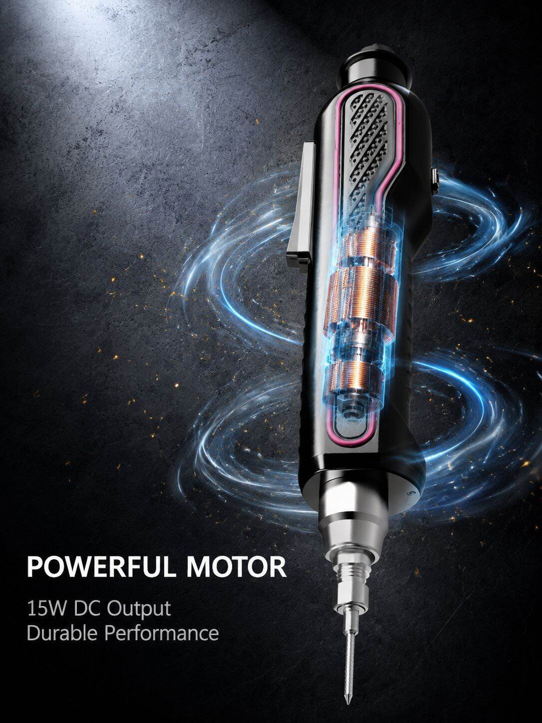 Aierte DC15W High-Precision Servo Screwdriver with Electronic Angle and Torque Adjustment