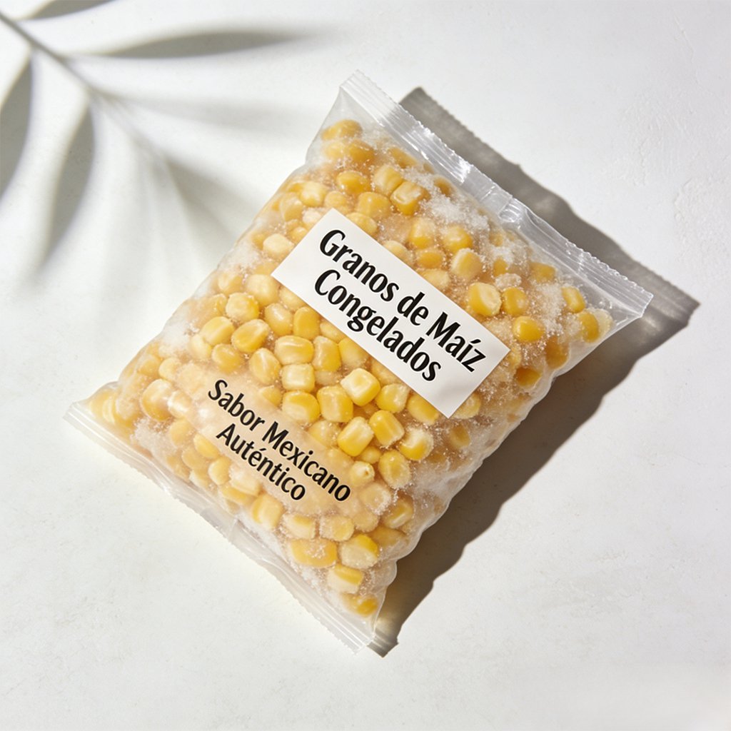 Bolsa de maíz congelado formato familiar