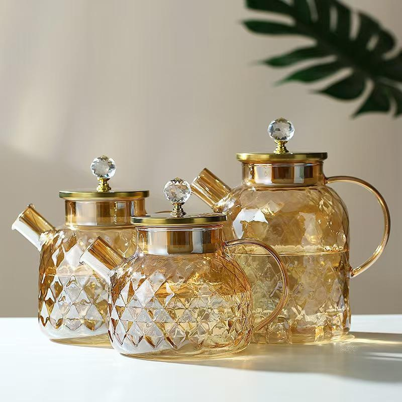 High borosilicate heat-resistant glass teapot