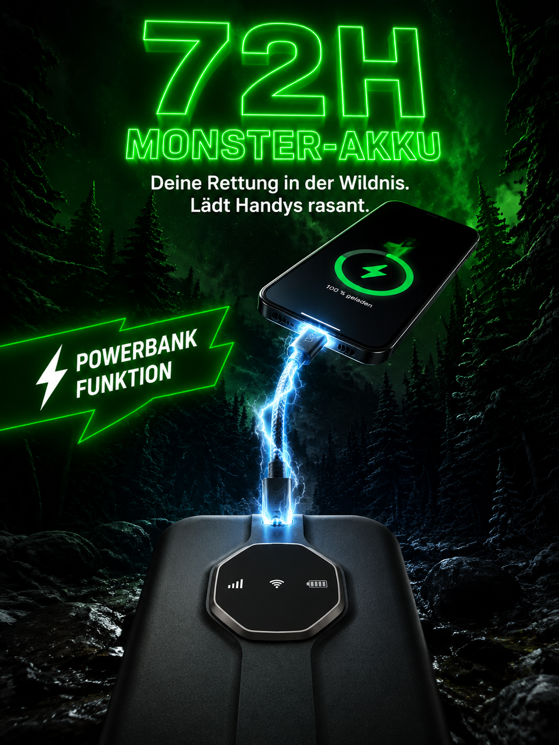 【Kein SEPA-Mandat erforderlich】Tragbares Satelliten-WLAN✨100% Abo-frei✨