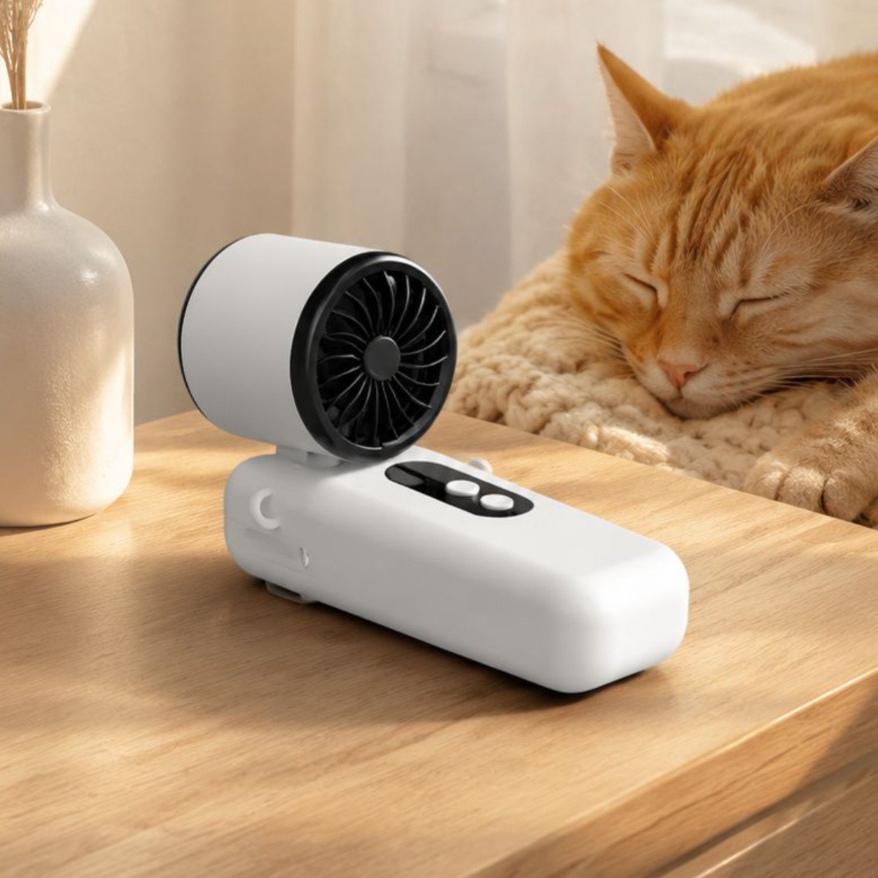 High-speed Cooling Mini Fan, Portable Handheld Neck Fan for Outdoor