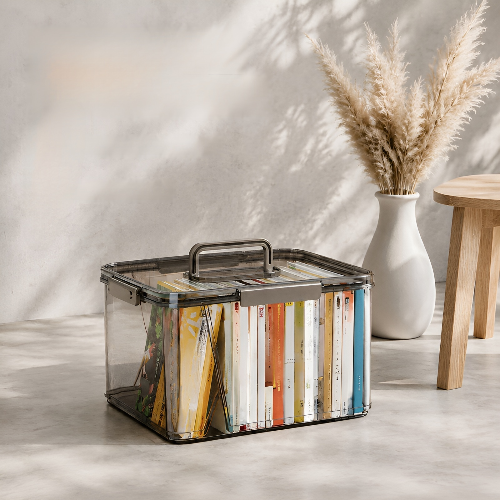 대용량 가정용 투명 밀폐 수납박스