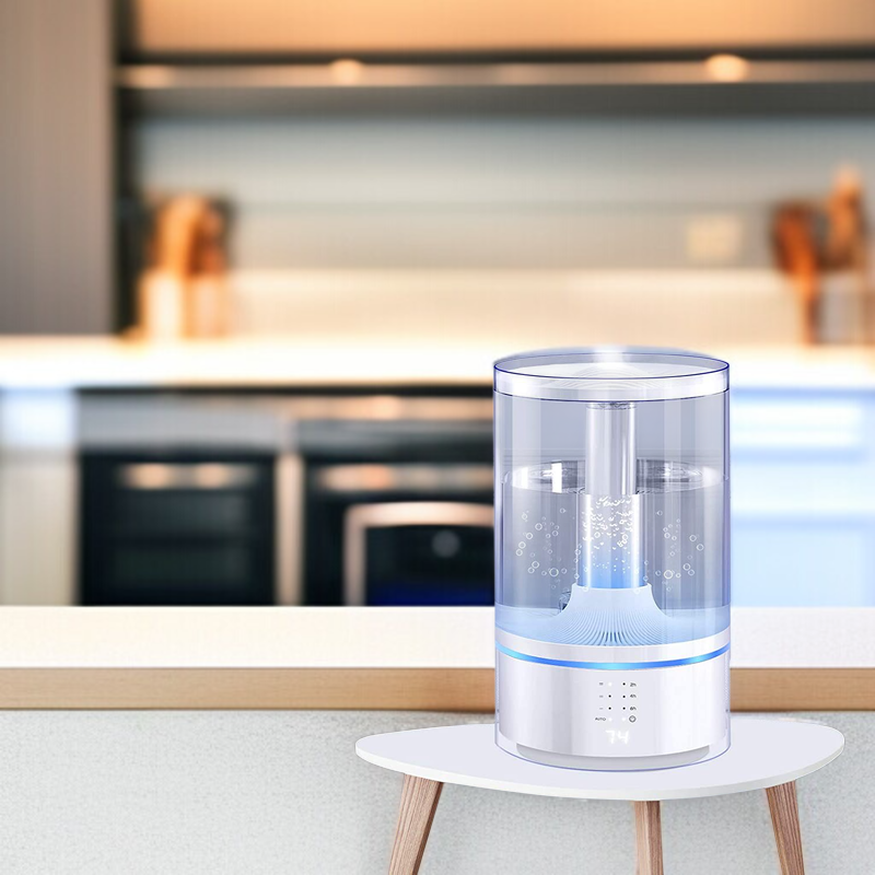 Home humidifier with spacious water tank