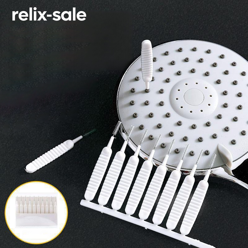 แปรงทำความสะอาดซอกมุมฝักบัวในห้องน้ำ (แพ็ค 10 ชิ้น)