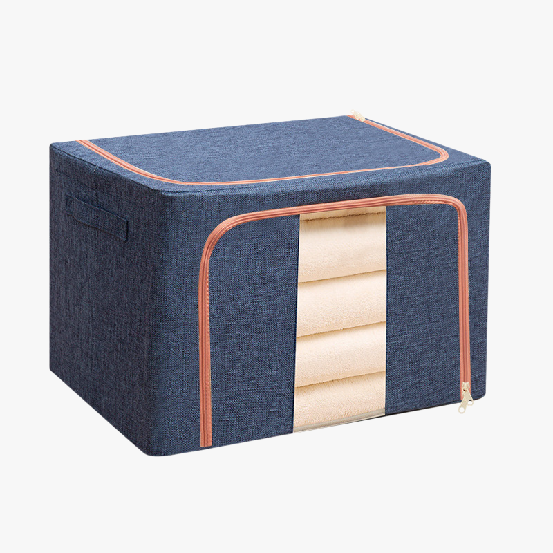 Household Cotton and Linen Storage Box, Large Foldable Organizer