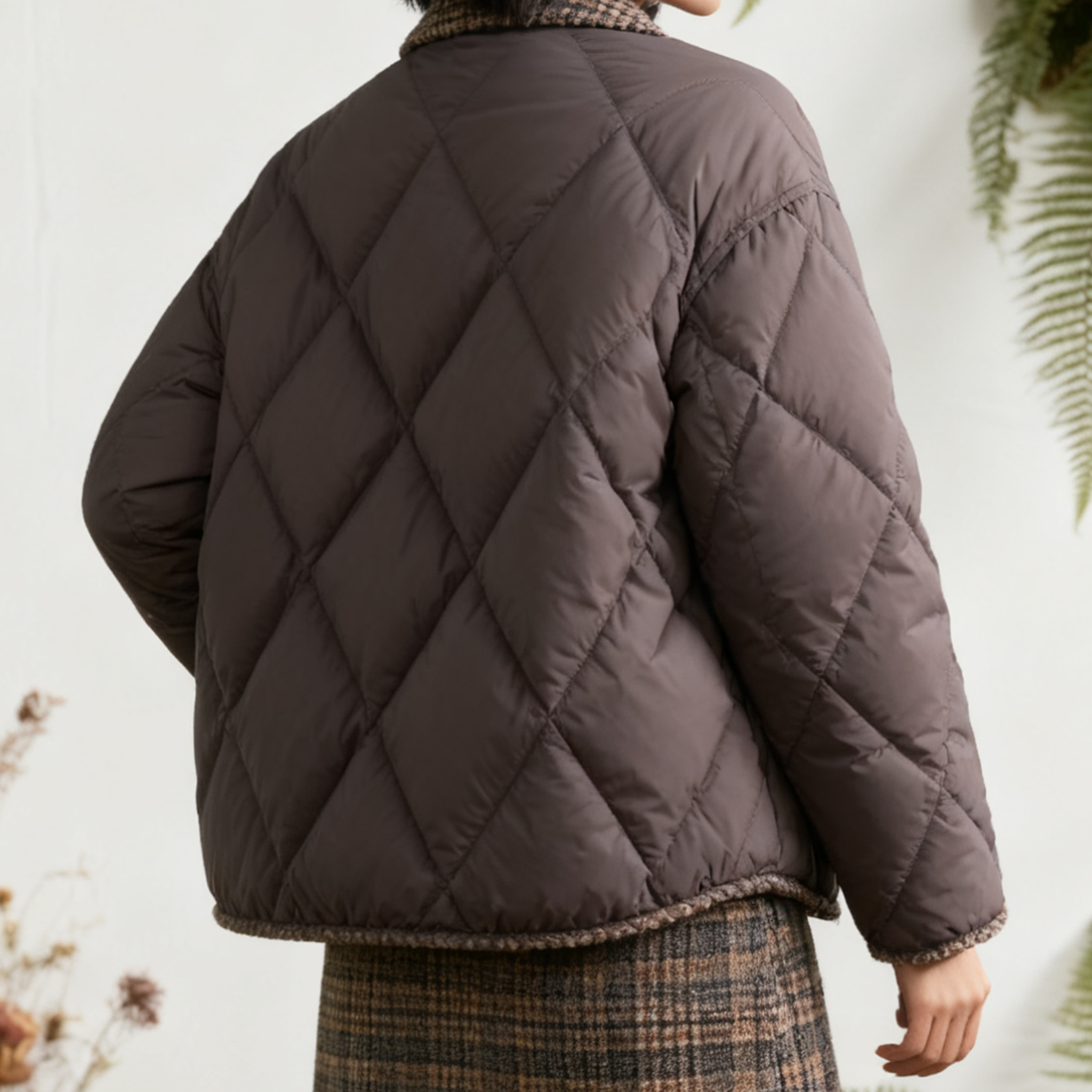 여성 클래식 다운 재킷