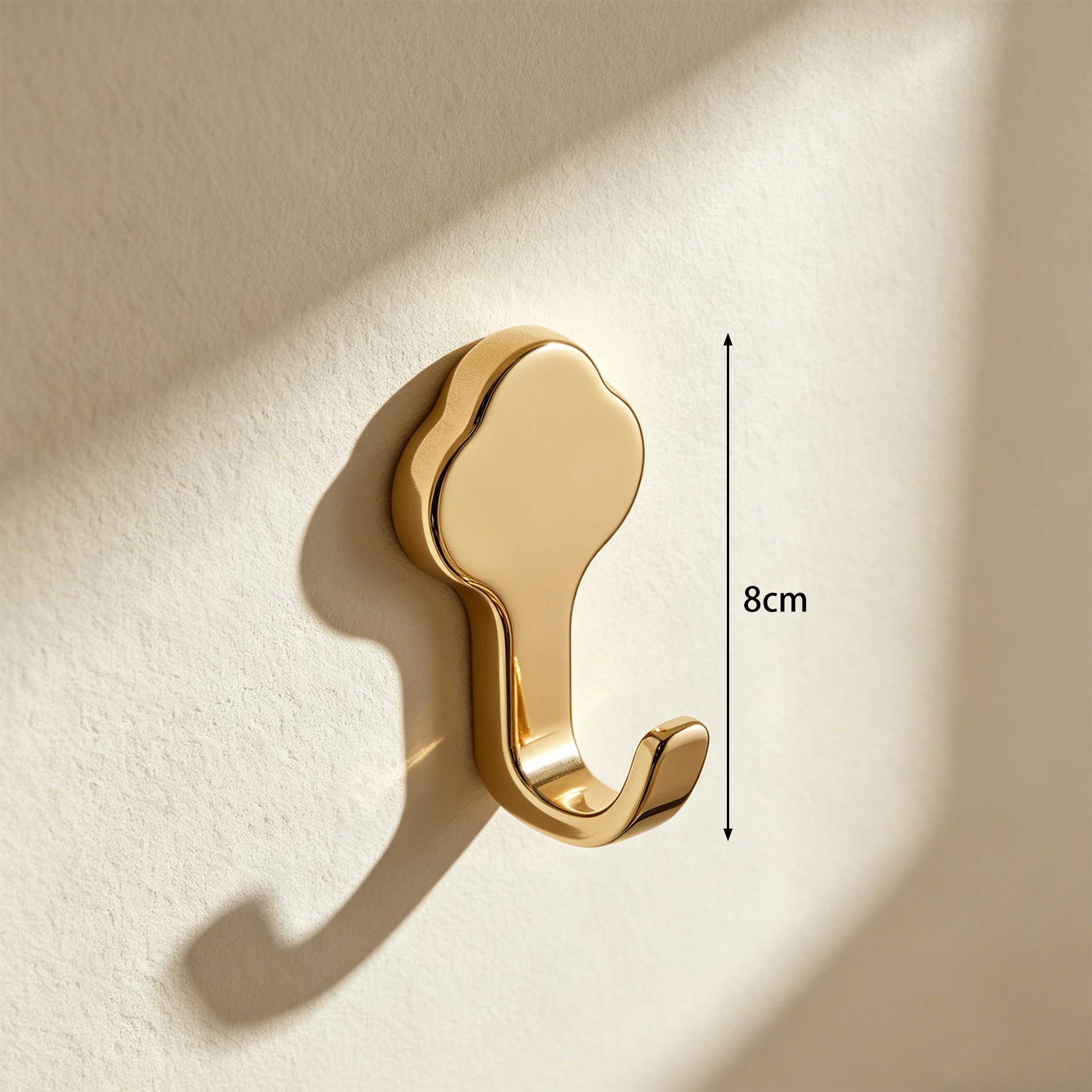 Easy to install metal door hooks in a pack of 50
